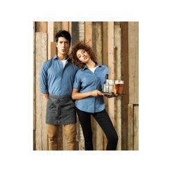 PREMIER PR217 férfi pamut ing hosszúujjú kék -S()