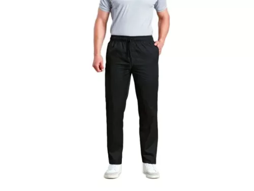PREMIER PR554 unisex szakácsnadrág slim fit fekete -XS()