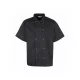 PREMIER PR664 unisex rövidujjú szakácskabát fekete -2XL()