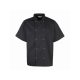 PREMIER PR664 unisex rövidujjú szakácskabát fekete -3XL()