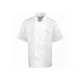 PREMIER PR664 unisex rövidujjú szakácskabát fehér -M()